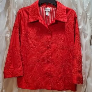 🔴 $43 🌞 HOLIDAY PERFECT. CHICO'S Blazer w/Sequin, 12